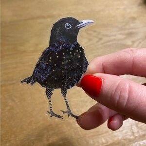 5 Stickers Set - Birds & Butterflies - Waterproof Vinyl - Water Bottle Friendly